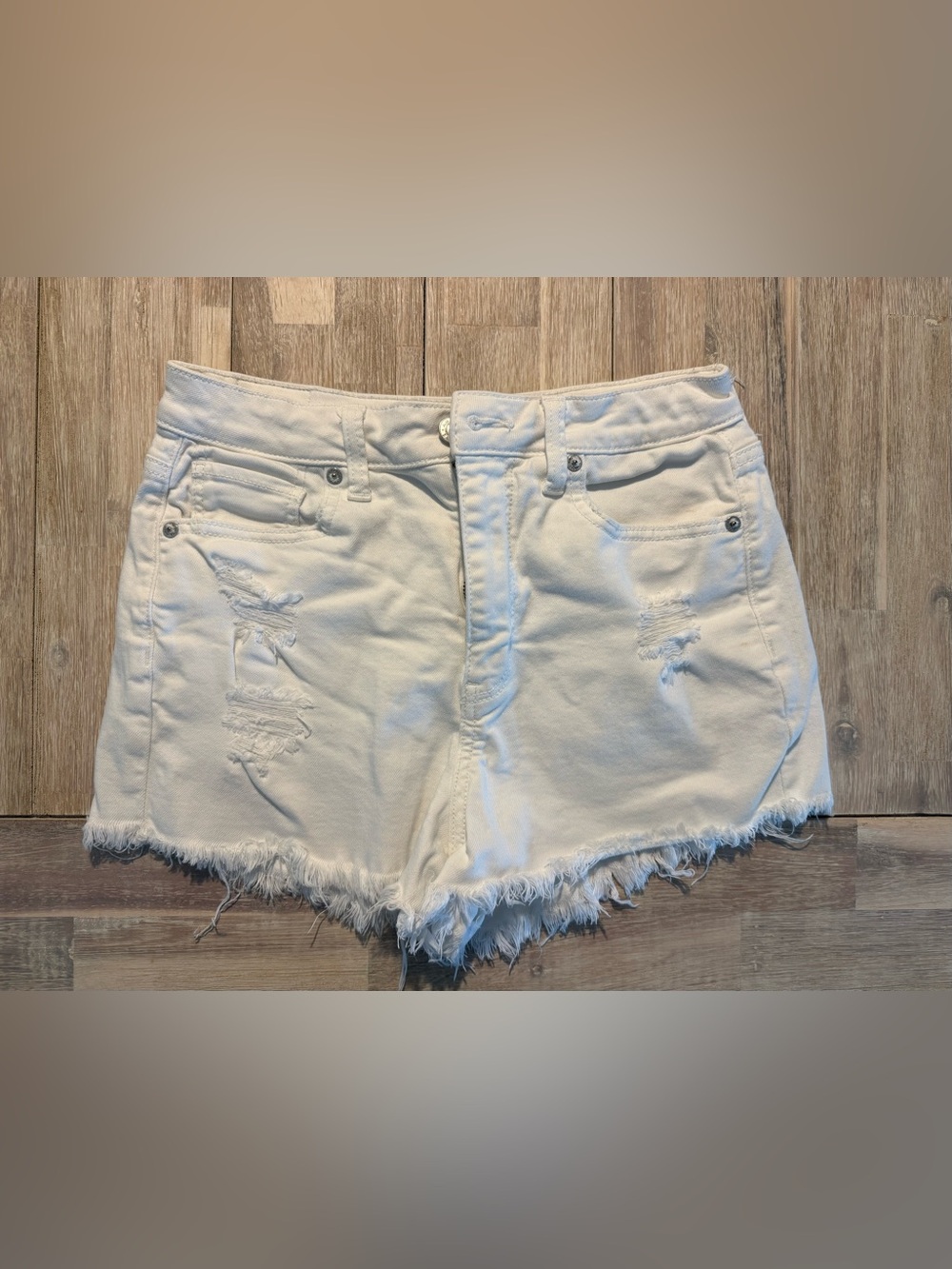 AE Distressed Mom Shorts